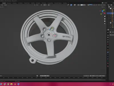 WHEEL CAR 3 FF stl 3D print model
