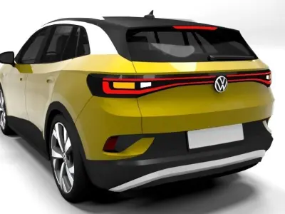 VW ID4 Low-poly 3D model