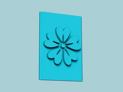 Stamp 15 - Flower - Fondant Decoration Maker Toy 3D print model