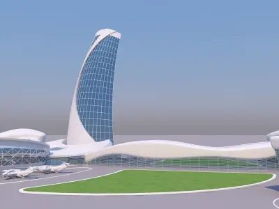 0047 - Airport Building 3D model