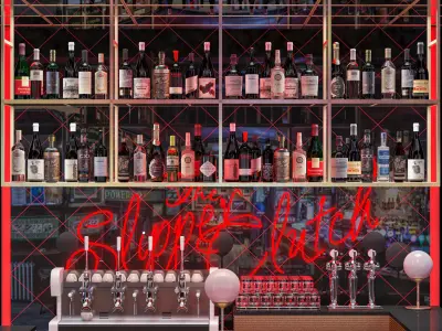 Counter Bar 3D model