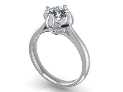 Engagement Ring  STL File Format ready For 3D Printing - CC60 3D print model