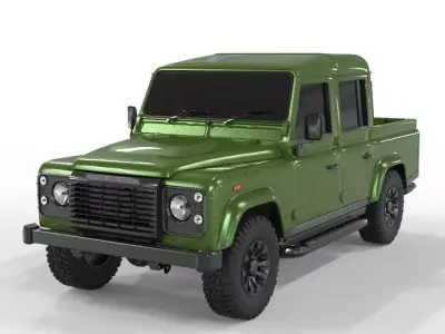 Land Rover Defender 110 Double Cab Pick Up 2017 3D model