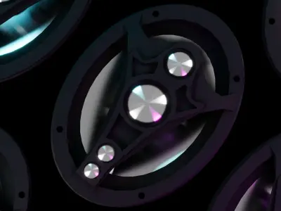 Subwoofer Bomber 6x9 new edge 3D model