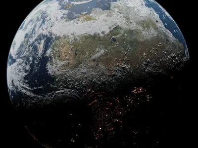 Terran Planet 10 - 4k Free 3D model