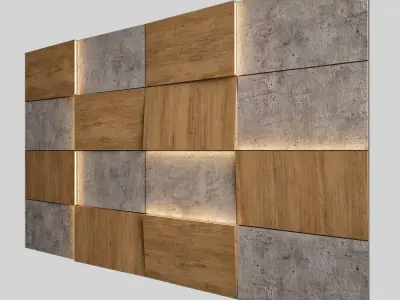 Wall Panel 28 3D model