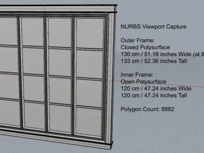Square Window 3D model