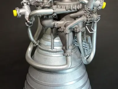 Rocketdyne  RL10 Rocket Engine 3D print model