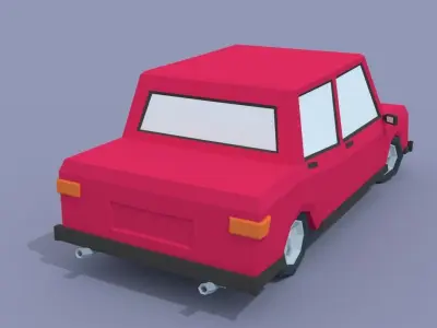 LowPoly Vehicle 001 Low-poly 3D model