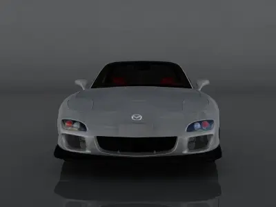 Mazda RX-7 2002 Low-poly 3D model