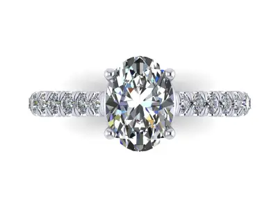 Vintage Woman Ring 3D print model