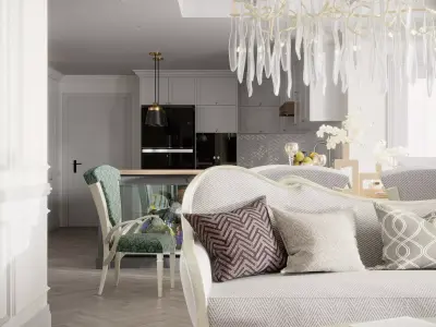 Livingroom Art Decor Low-poly 3D model