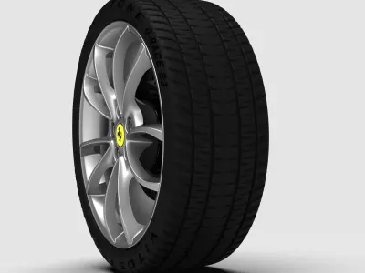 Original Ferrari F430 rim wheel front 7-5 x 19 BBS design 3D model