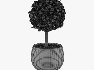 Artificial cacti rubberized topiary style 3D model