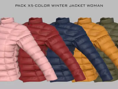 WINTER JACKET WOMAN 3D model