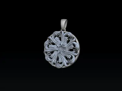 Pendant With Ornamental Details 3D print model