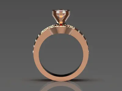 STL 3DM wedding ring model wr0057 3D print model