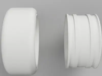 12mm HEX D52mm Staggered Yokohama Advan Oni RC wheels  3D print model