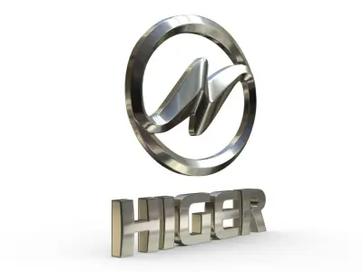higer logo  3D model