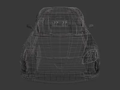 Chevrolet Corvette C6 Coupe Low-poly 3D model