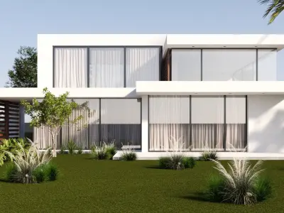 Modern Villa Exterior 3D Model 3D model