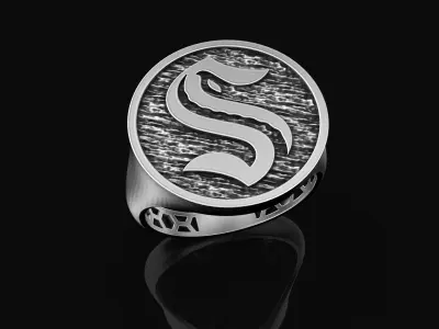 Seattle Kraken Ring Fan Rings NHL Hockey Rings 3D print model