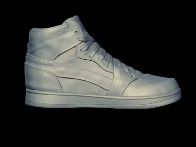 Sneakers high top sneaker 3D print model