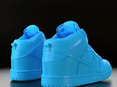 Nike Dunk High 3D print model