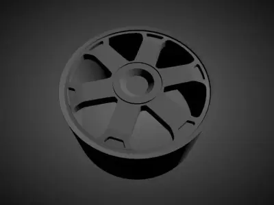 AUDI S4 B5 OEM scalable and printable rims 3D print model