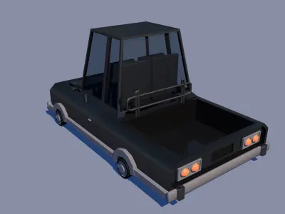 Low Poly Car Model TE-055 Low-poly 3D model