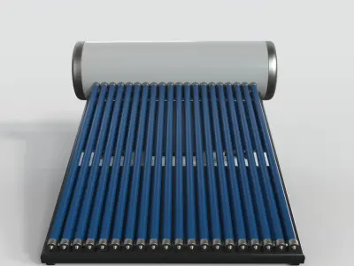  Solar Water Heater 3D model