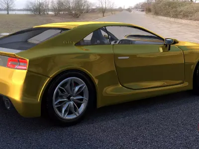 audi quattro 2010 3D model