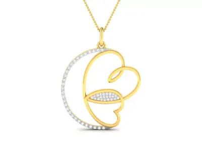 Women Pendant 3DM STL OBJ FBX Render Details 3D print model