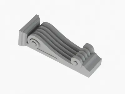 Scroll Corbel 52 - 3D Printable 3D model