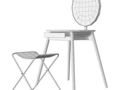 Toilet table 3d model Low-poly 3D model buy