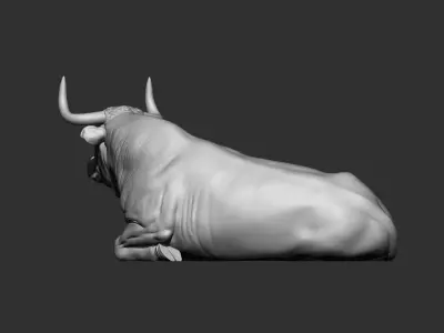 The Lying Bull ox  3D Printable Model 3D print model