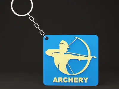Archery Keychain 3D print model