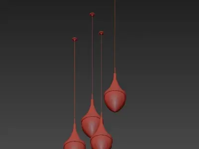 RH LANGUEDOC Round Chandelier Antique Brass 3D model