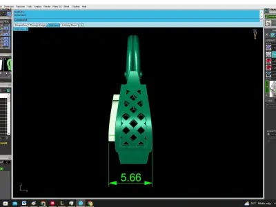 A4654 Letter H Luxury Handbag Pendant 3D print model