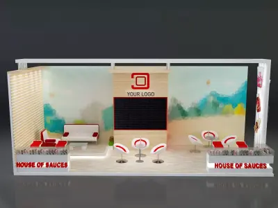Booth Exhibition Stand a638a 3D model