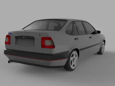 Fiat Tempra 1992 Low Poly Model 3D model