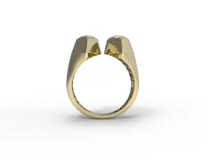 Lightweight Fusion Ring  Ready for Casting TR06 3D print model