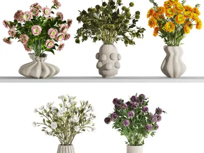 bouquet set 3D model get