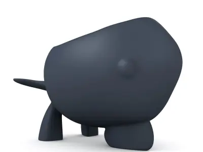 Shark Bowl 3D print model