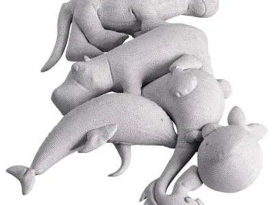 animal toys 3D model