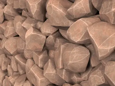 Rock smooth river stone n1 3D model