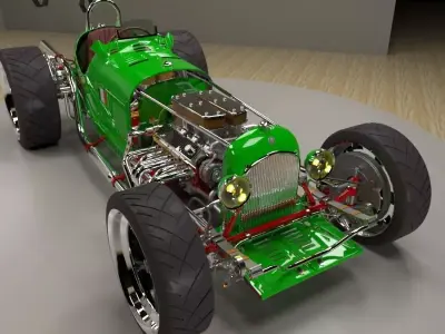 Alfa Romeo P3 Hot Rod 3D model