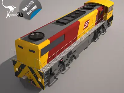 QR Freight Train Class 2390 3D model