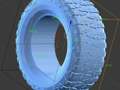 Nitto Mud Grappler Tire scale 1-10 3D print model
