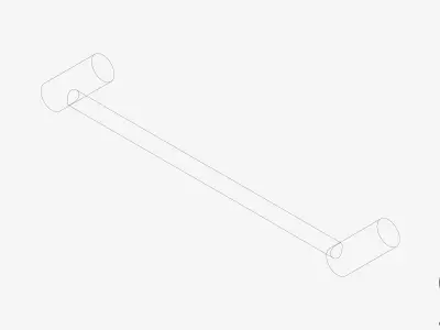 Towel Holder - Hand - Luxury - Sleek Low-poly 3D model